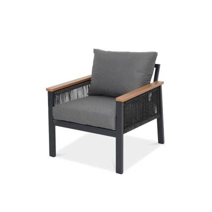Lauko baldai terasai ASCONA DINING GREY 2+1 12 Lauko baldai terasai ASCONA DINING GREY 2+1 12