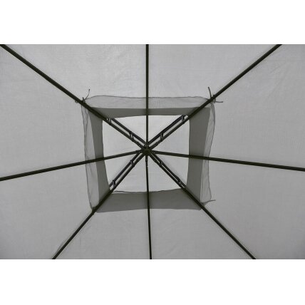 Lauko pavėsinė su tinkleliu nuo uodų ir užuolaidomis VANCOUVER 3x3 Grey 3