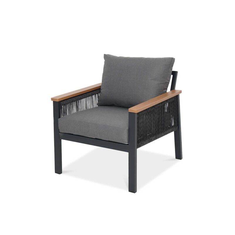 Lauko baldai terasai ASCONA DINING GREY 2+1 12