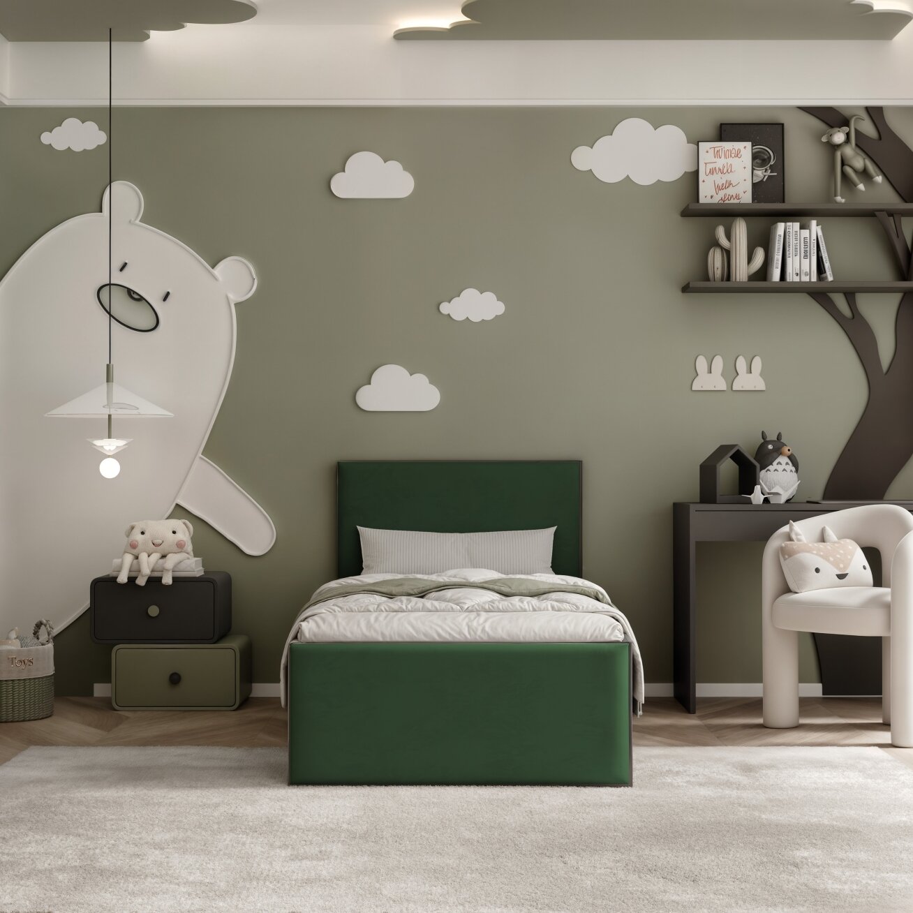 Lova su apmuštomis plokštėmis ir grotelėmis SASHI 90x200 cm Putų čiužinys: ne, Spalvos: Royal 33 (Tamsiai žalia), Spalva: Juoda 3 Lova su apmuštomis plokštėmis ir grotelėmis SASHI 90x200 cm Putų čiužinys: ne, Spalvos: Royal 33 (Tamsiai žalia), Spalva: Juoda 3