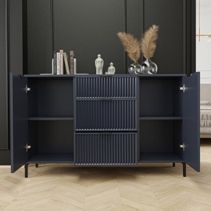 Loftinė komoda su stalčiais WAVE 135 cm Spalva: indigo (tamsiai mėlyna) 1