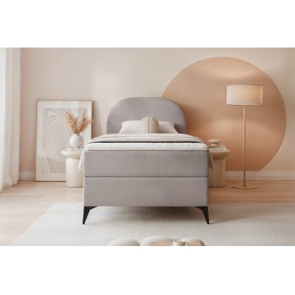 Viengulė kontinentinė lova NOELIA su patalynės dėže Spalva: Jasmine 90 (Pilka), Antčiužinis: taip, Miegamoji zona: 70x200 cm, Lovos pusė: dešinė 2 Viengulė kontinentinė lova NOELIA su patalynės dėže Spalva: Jasmine 90 (Pilka), Antčiužinis: taip, Miegamoji zona: 70x200 cm, Lovos pusė: dešinė 2