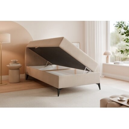 Vienvietė kontinentinė lova NOELIA su patalynės dėže Spalva: Jasmine 22 (Smėlio), Topperis: ne, Miegamoji dalis: 70x200 cm, Lovos pusė: kairė 3 Vienvietė kontinentinė lova NOELIA su patalynės dėže Spalva: Jasmine 22 (Smėlio), Topperis: ne, Miegamoji dalis: 70x200 cm, Lovos pusė: kairė 3