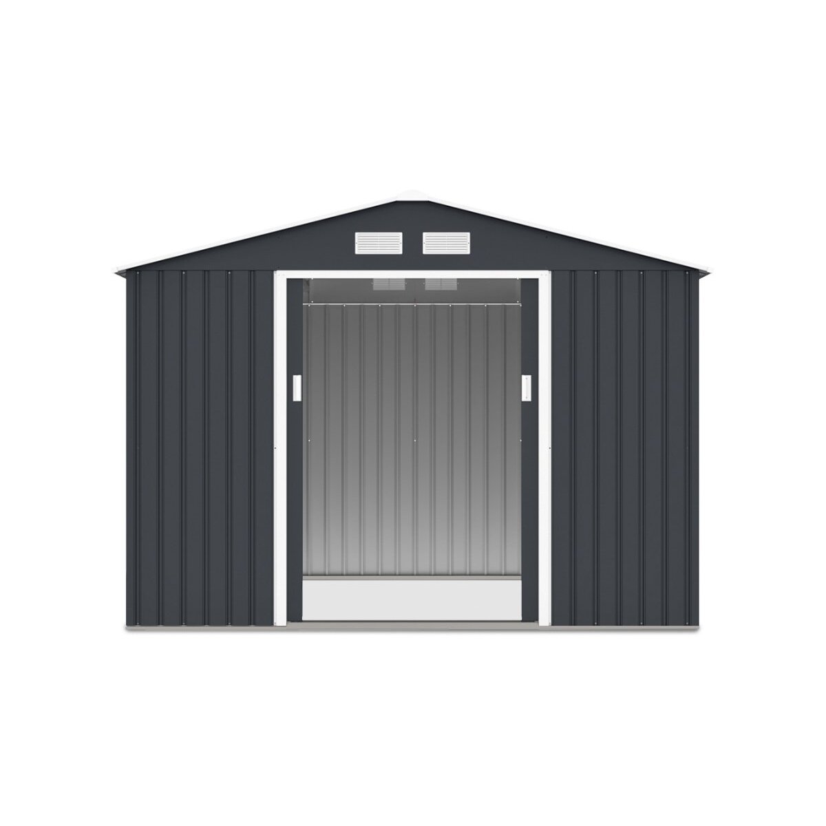 Metalinis įrankių namelis HUDSON 9x6 Cold Grey 10 Metalinis įrankių namelis HUDSON 9x6 Cold Grey 10