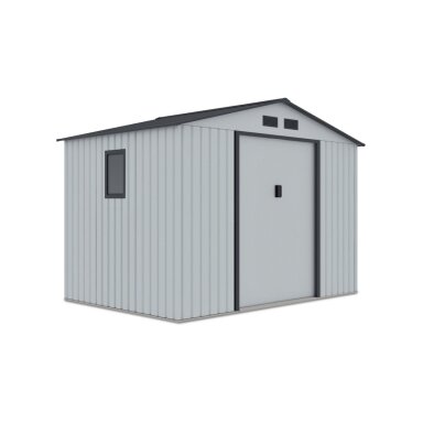 Metalinis įrankių namelis HUDSON 9x6 Light grey