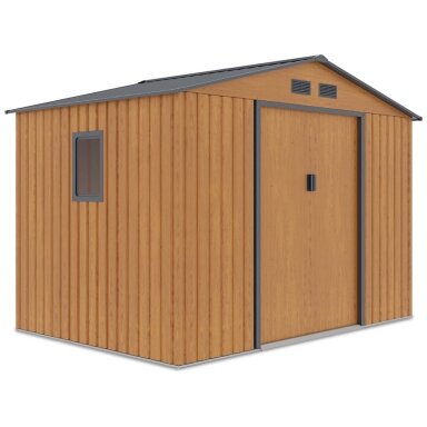 Metalinis įrankių namelis HUDSON 9x6 Oak Grey