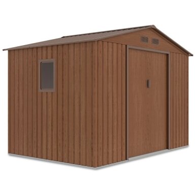 Metalinis įrankių namelis HUDSON 9x6 Walnut