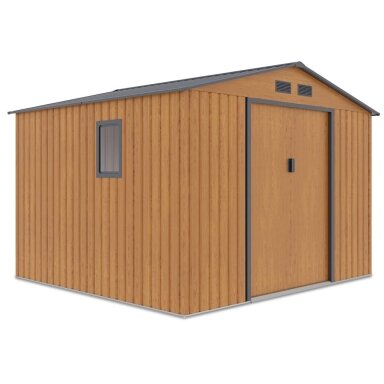 Metalinis įrankių namelis HUDSON 9x8 Oak Grey