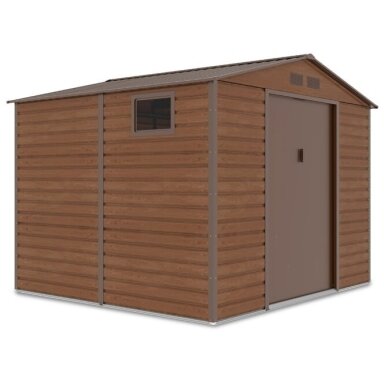 Metalinis įrankių namelis HUDSON 9x8 Walnut