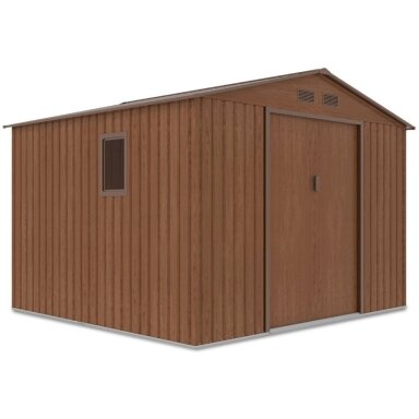 Metalinis įrankių namelis HUDSON 9x8 Walnut