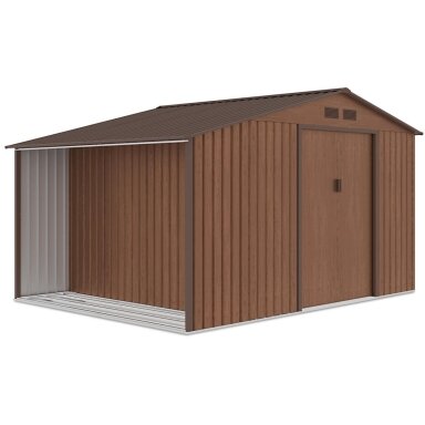 Metalinis įrankių namelis MADISON 11x8 Walnut