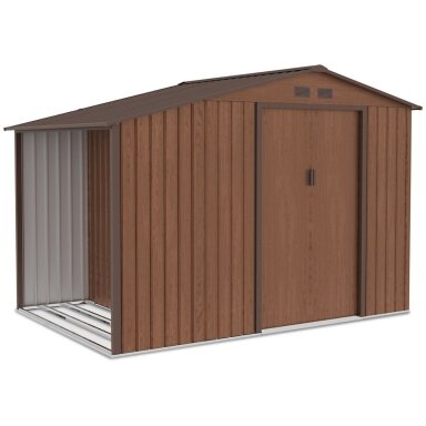 Metalinis įrankių namelis MADISON 9x6 Walnut