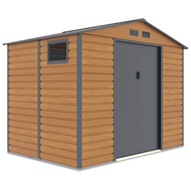 Metalinis įrankių namelis Montreal 9x6 Oak Grey