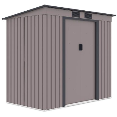 Metalinis įrankių namelis OREGON 7x4 Warm Grey