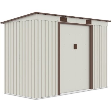 Metalinis įrankių namelis OREGON 9x4 Beige
