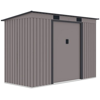 Metalinis įrankių namelis OREGON 9x4 Warm Grey