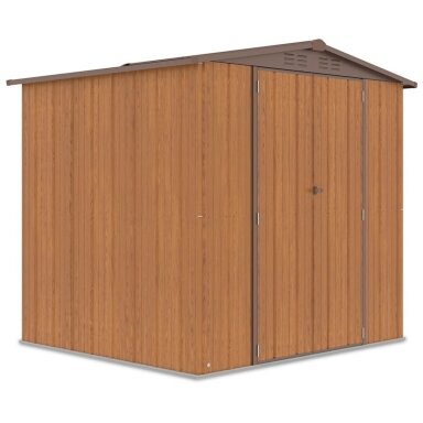 Metalinis įrankių namelis RICHMOND 7x7 Oak Brown