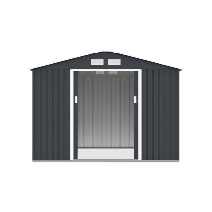 Metalinis įrankių namelis HUDSON 9x6 Cold Grey 10 Metalinis įrankių namelis HUDSON 9x6 Cold Grey 10