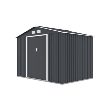 Metalinis įrankių namelis HUDSON 9x6 Cold Grey 13 Metalinis įrankių namelis HUDSON 9x6 Cold Grey 13