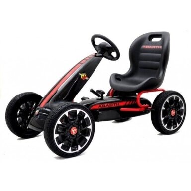 Minamas velomobilis vaikams ABARTH Juodas