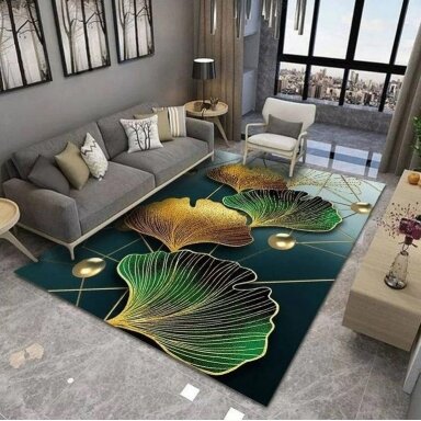 Modernus 3D kilimas LEAVES & PEARLS 140x200cm
