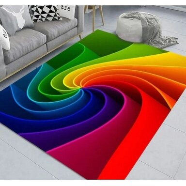 Modernus 3D kilimas RAINBOW