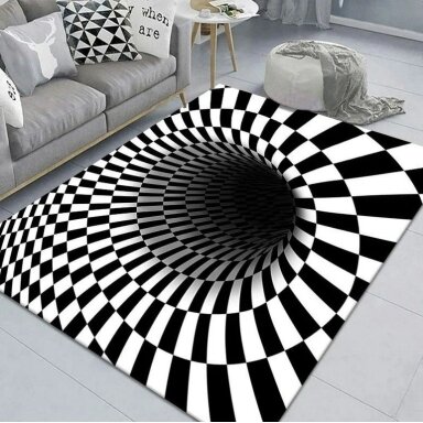 Modernus 3D kilimas su optine iliuzija 120x160
