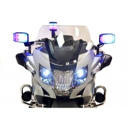 Motociklas vaikams POLICIJA sidabrinis 6 Motociklas vaikams POLICIJA sidabrinis 6