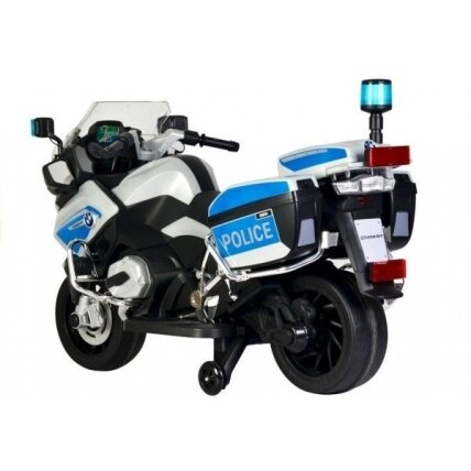 Motociklas vaikams POLICIJA sidabrinis 2 Motociklas vaikams POLICIJA sidabrinis 2