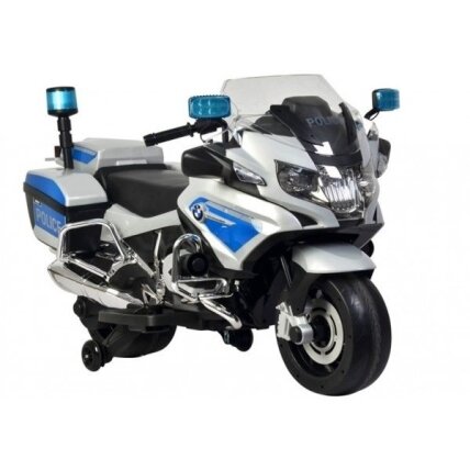 Motociklas vaikams POLICIJA sidabrinis 10 Motociklas vaikams POLICIJA sidabrinis 10