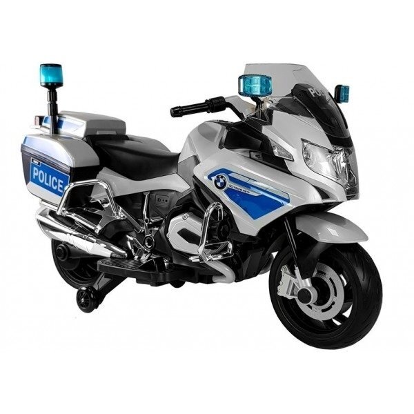 Motociklas vaikams POLICIJA sidabrinis Motociklas vaikams POLICIJA sidabrinis