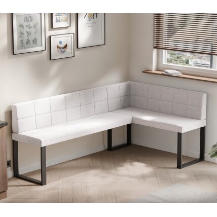 Virtuvinis kampas SANA U Dydis: 128x168 cm , Kampo pusė: Dešinė, Spalvos: Inari 22 (Šviesus smėlio), Apdaila: Dygsniuotas atlošas 2 Virtuvinis kampas SANA U Dydis: 128x168 cm , Kampo pusė: Dešinė, Spalvos: Inari 22 (Šviesus smėlio), Apdaila: Dygsniuotas atlošas 2