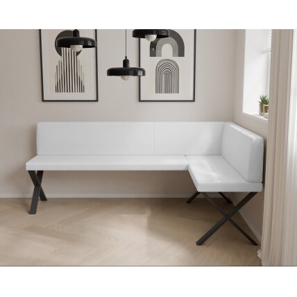 Virtuvinis kampas VERO X Dydis: 128x168 cm , Apdaila: Lygi, Kampo pusė: Dešinė, Spalvos: Soft 17 (Balta) 2 Virtuvinis kampas VERO X Dydis: 128x168 cm , Apdaila: Lygi, Kampo pusė: Dešinė, Spalvos: Soft 17 (Balta) 2