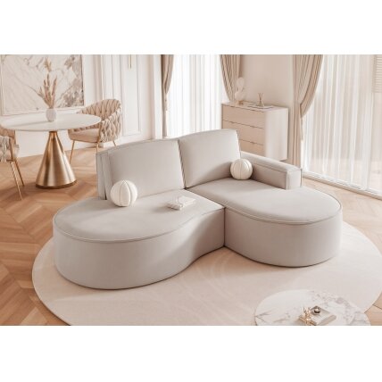 Minkštas kampas SOFIA L, laisvai pastatomas, su užapvalintais šonais Kampo pusė: dešinė, Spalvos: Riviera 21 (Kreminė) Minkštas kampas SOFIA L, laisvai pastatomas, su užapvalintais šonais Kampo pusė: dešinė, Spalvos: Riviera 21 (Kreminė)