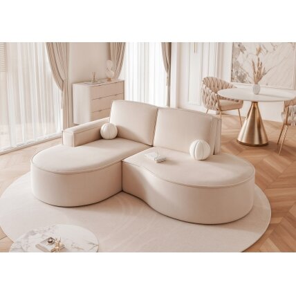 Minkštas kampas SOFIA L, laisvai pastatomas, su apvalintais šonais Kampo pusė: Kairė, Spalvos: Riviera 16 (pilkai smėlinė) Minkštas kampas SOFIA L, laisvai pastatomas, su apvalintais šonais Kampo pusė: Kairė, Spalvos: Riviera 16 (pilkai smėlinė)