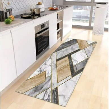 Neslidus kilimėlis GEOMETRIC MARBLE 3D 60x180cm