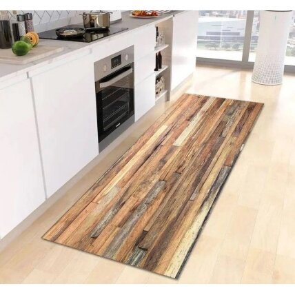 Neslystantis kilimėlis virtuvei WOOD 60x180cm