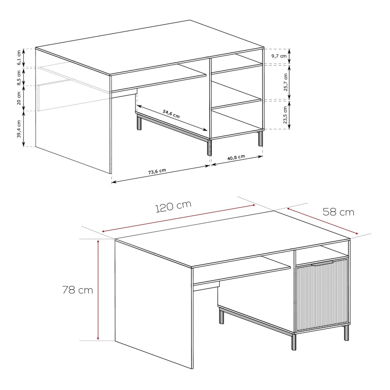 Modernus rašomasis stalas WAVE 120 cm ant kojelių Spalvos: Greenstone (žalia) 4 Modernus rašomasis stalas WAVE 120 cm ant kojelių Spalvos: Greenstone (žalia) 4