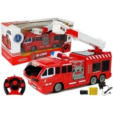 Nuotoliniu būdu valdomas modernus gaisrinis automobilis 28 cm Nuotoliniu būdu valdomas modernus gaisrinis automobilis 28 cm