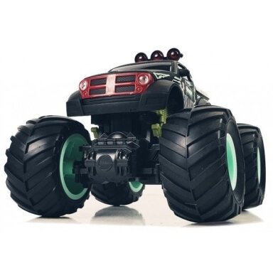 Nuotoliniu būdu valdomas visureigis pikapas Bigfoot 1:18 2.4G juodai-žalias