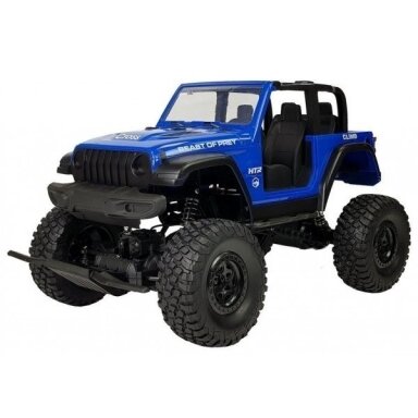 Nuotoliniu būdu visureigis Jeep 1:8 2.4G 4x4 mėlynas Nuotoliniu būdu visureigis Jeep 1:8 2.4G 4x4 mėlynas