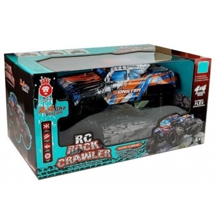 Nuotoliniu būdu visureigis 1:6 2.4G 4x4 oranžinis 57cm 4