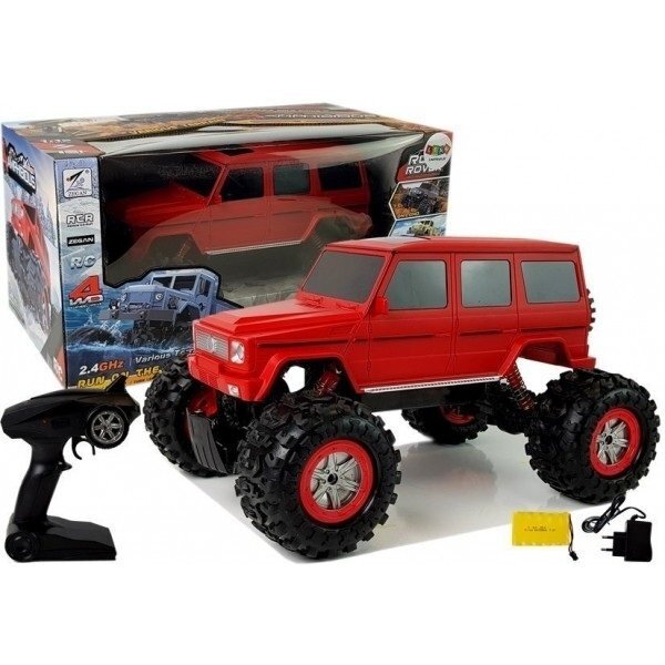 Nuotoliniu būdu valdomas visureigis amfibija 4x4 1:12 raudonas Nuotoliniu būdu valdomas visureigis amfibija 4x4 1:12 raudonas