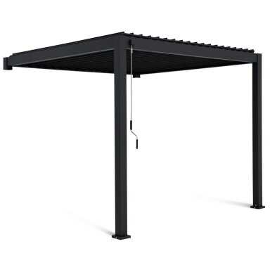 Pavėsinė PREMIUM WALL 3x3 montuojama prie sienos antracitas