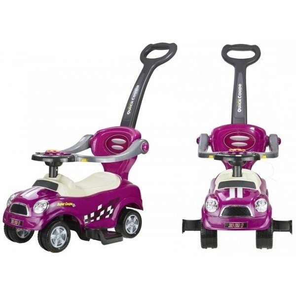 Paspiriama mašinėlė Coupe su stūmimo rankena Violetinė