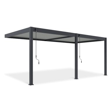 Pergola ELEGANCE WALL 3x6 Anthracite/Light Grey - Gutroof