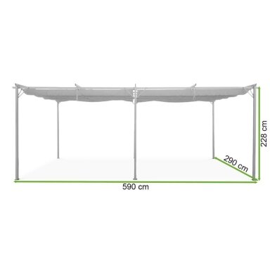 Pergole SPRINT 3x6 Anthracite/White