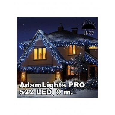 Profesionali AdamLights lauko girlianda varvekliai | IP67, 522 LED, 900 x 90 cm Profesionali AdamLights lauko girlianda varvekliai | IP67, 522 LED, 900 x 90 cm