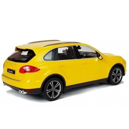Pultu valdomas automobilis Porsche Cayenne Rastar 1:14, geltonos spalvos 2 Pultu valdomas automobilis Porsche Cayenne Rastar 1:14, geltonos spalvos 2