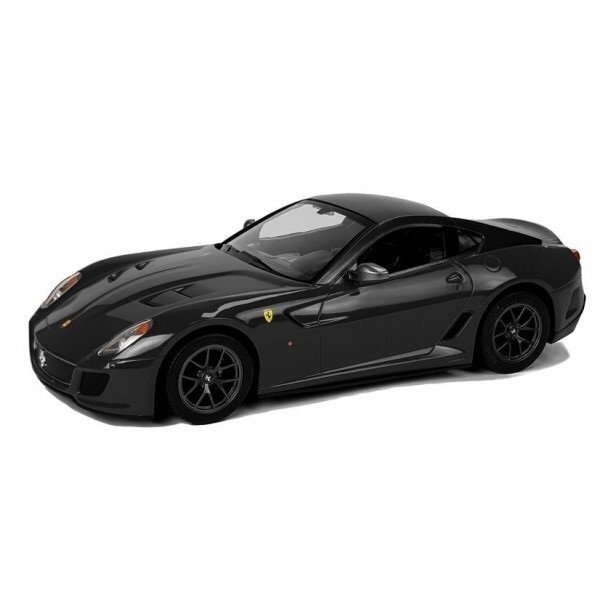 Pultu valdomas automobilis Ferrari 599 GTO Rastar 1:14, juodos spalvos 5